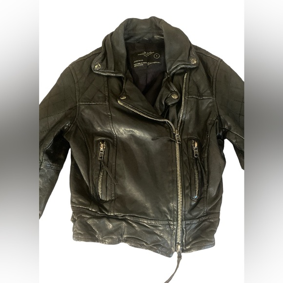 All Saints Jackets & Blazers - All Saints Spitalfields 3/4 Sleeve Moto Leather Jacket